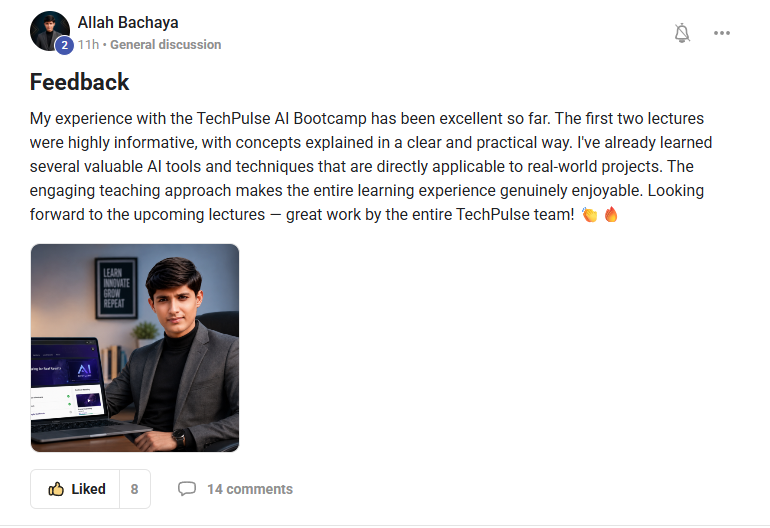 Student review: Excellent Experience So Far